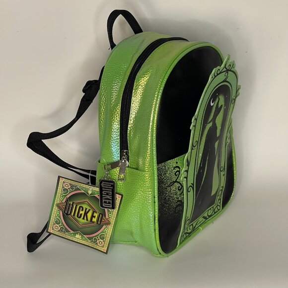 WICKED Movie No One Mourns 2024 Mini Backpack Elphaba NWT Black Green Witch main image 8